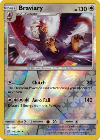 Cosmic Eclipse Braviary #178/236 reverse holo